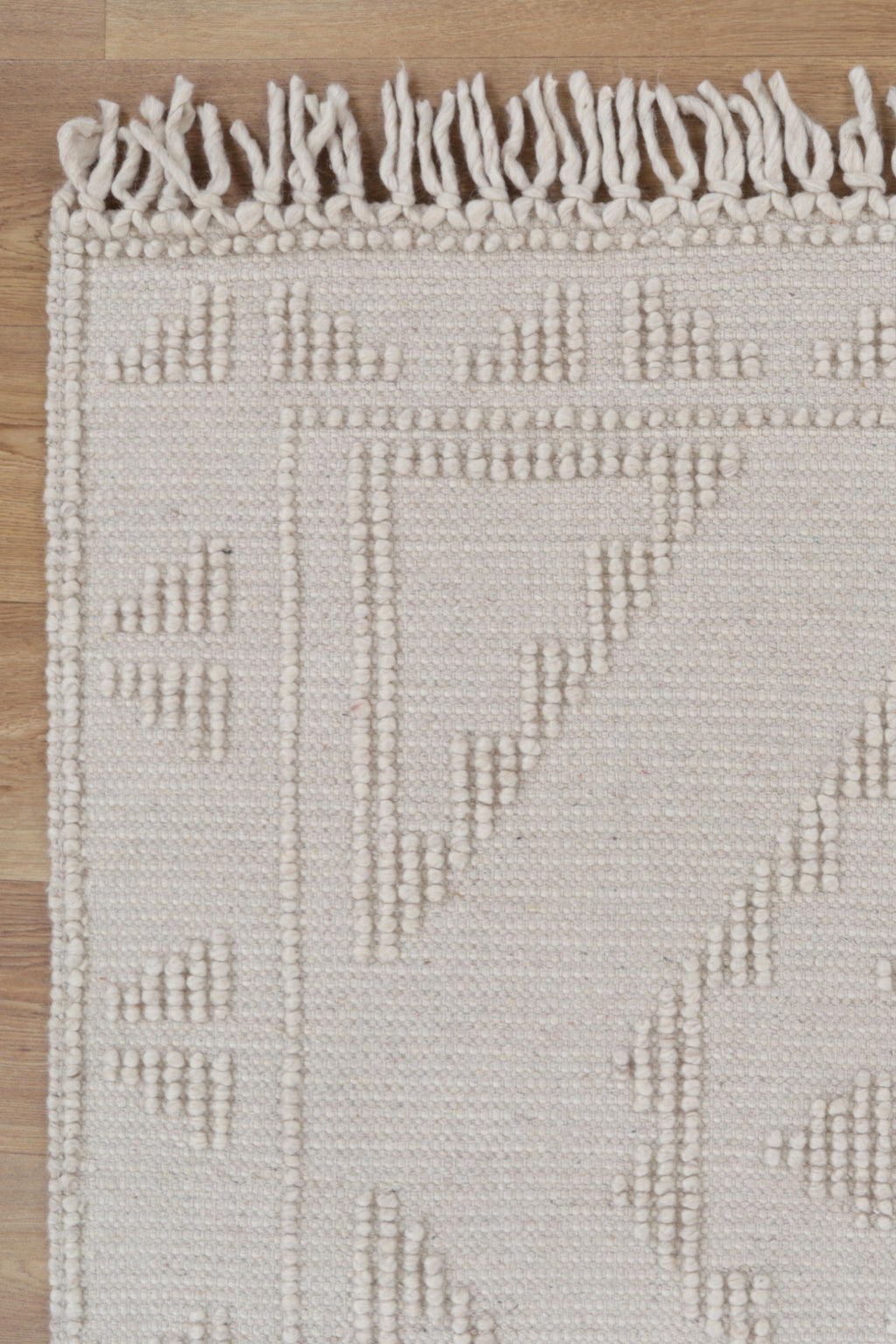 Diego Ornamental Beige Wool Rug - DIEG03 – view 3