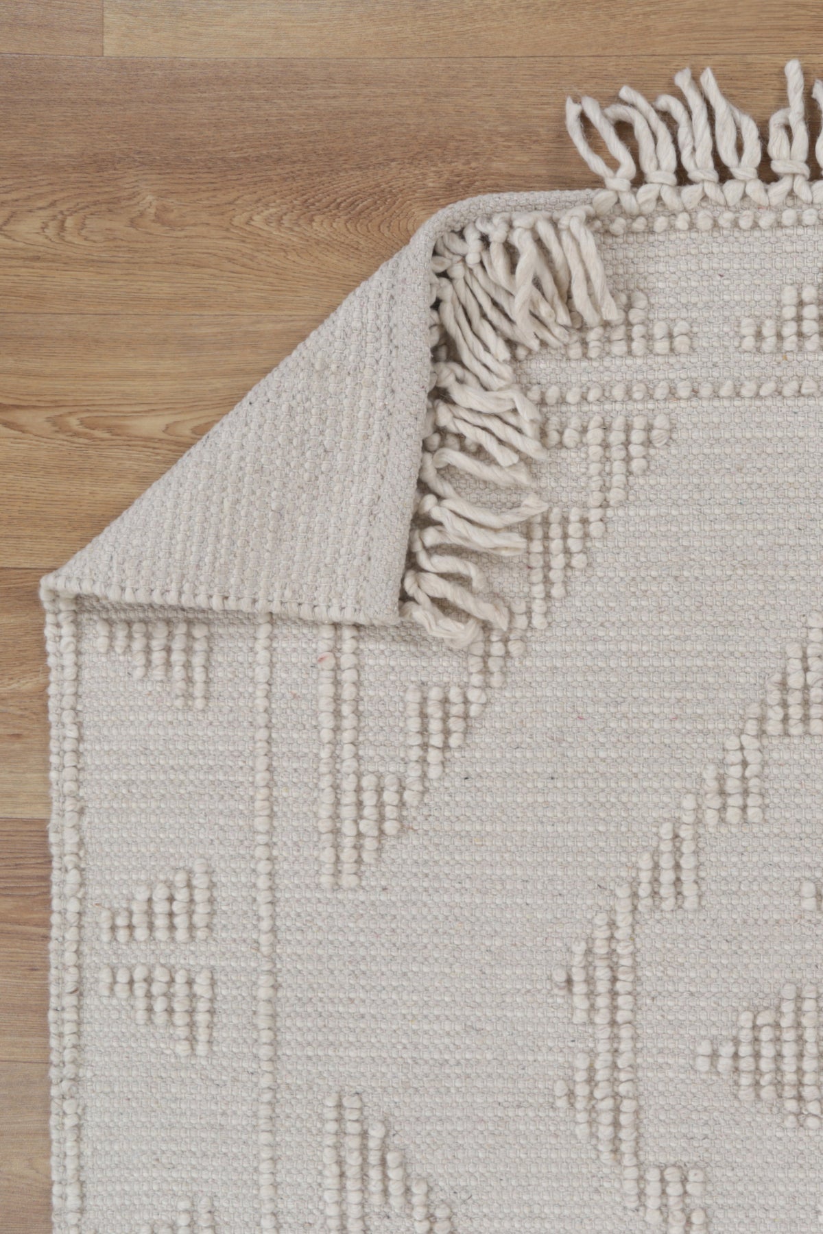 Diego Ornamental Beige Wool Rug - DIEG03 – view 4