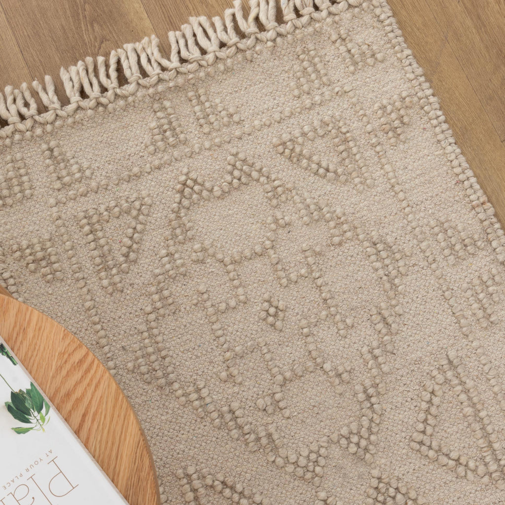 Diego Ornamental Brown Wool Rug - DIEG03 – view 6