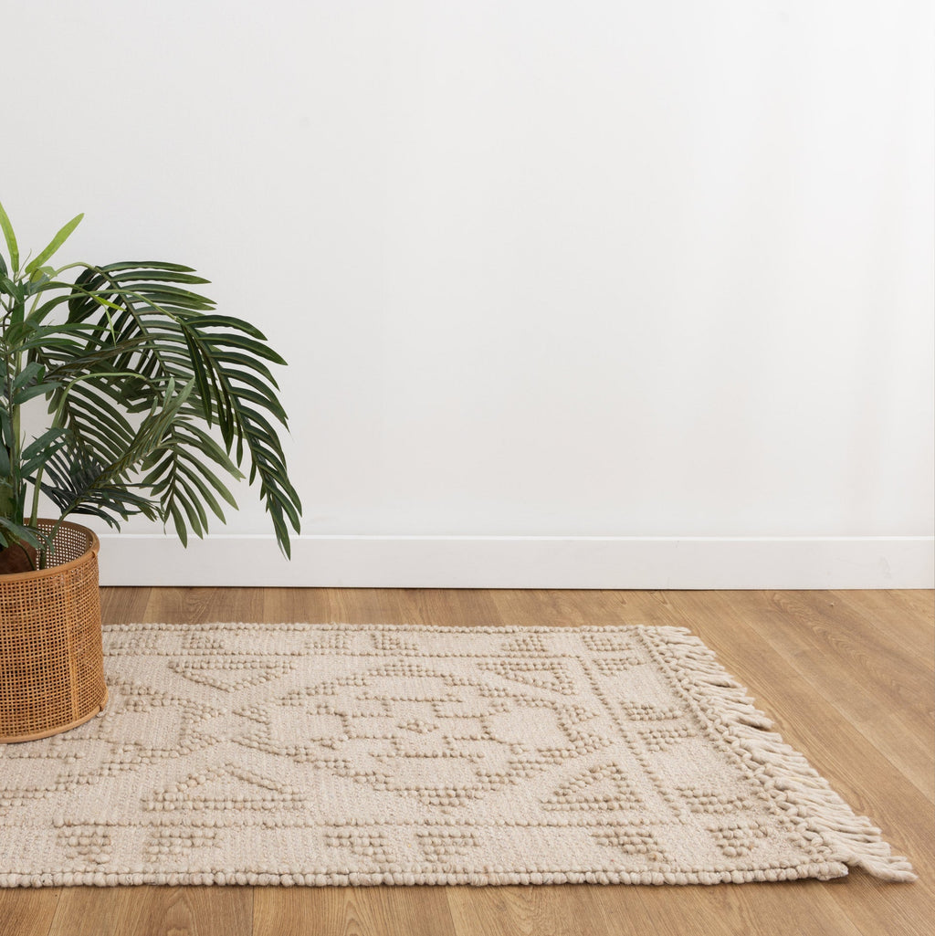 Diego Ornamental Brown Wool Rug - DIEG03 – view 7