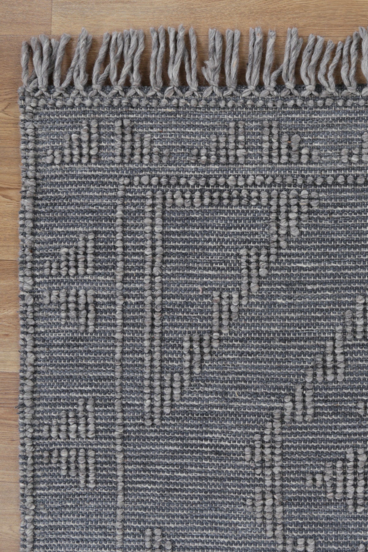 Diego Ornamental Grey Multi Wool Rug - DIEG03 – view 3