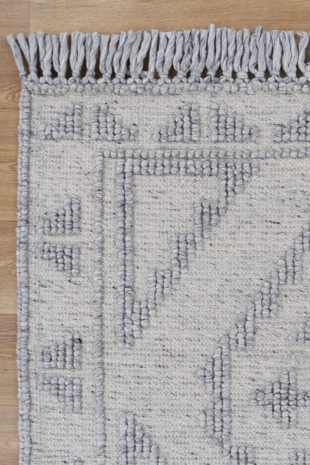 Diego Ornamental Grey Wool Rug - DIEG03 – view 3