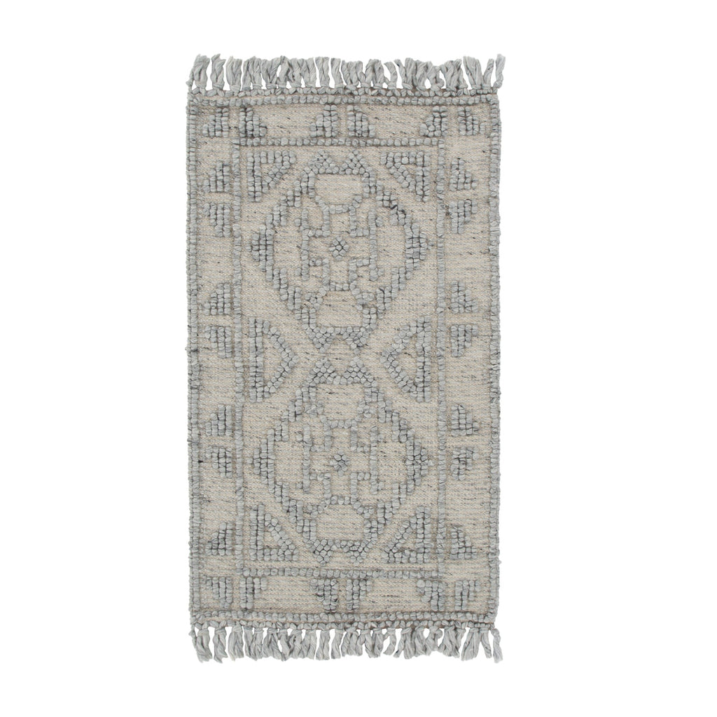 Diego Ornamental Grey Wool Rug - DIEG03 – view 5