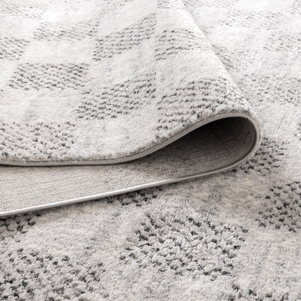 Dorado Grey Checkered Rug - D002 – view 4
