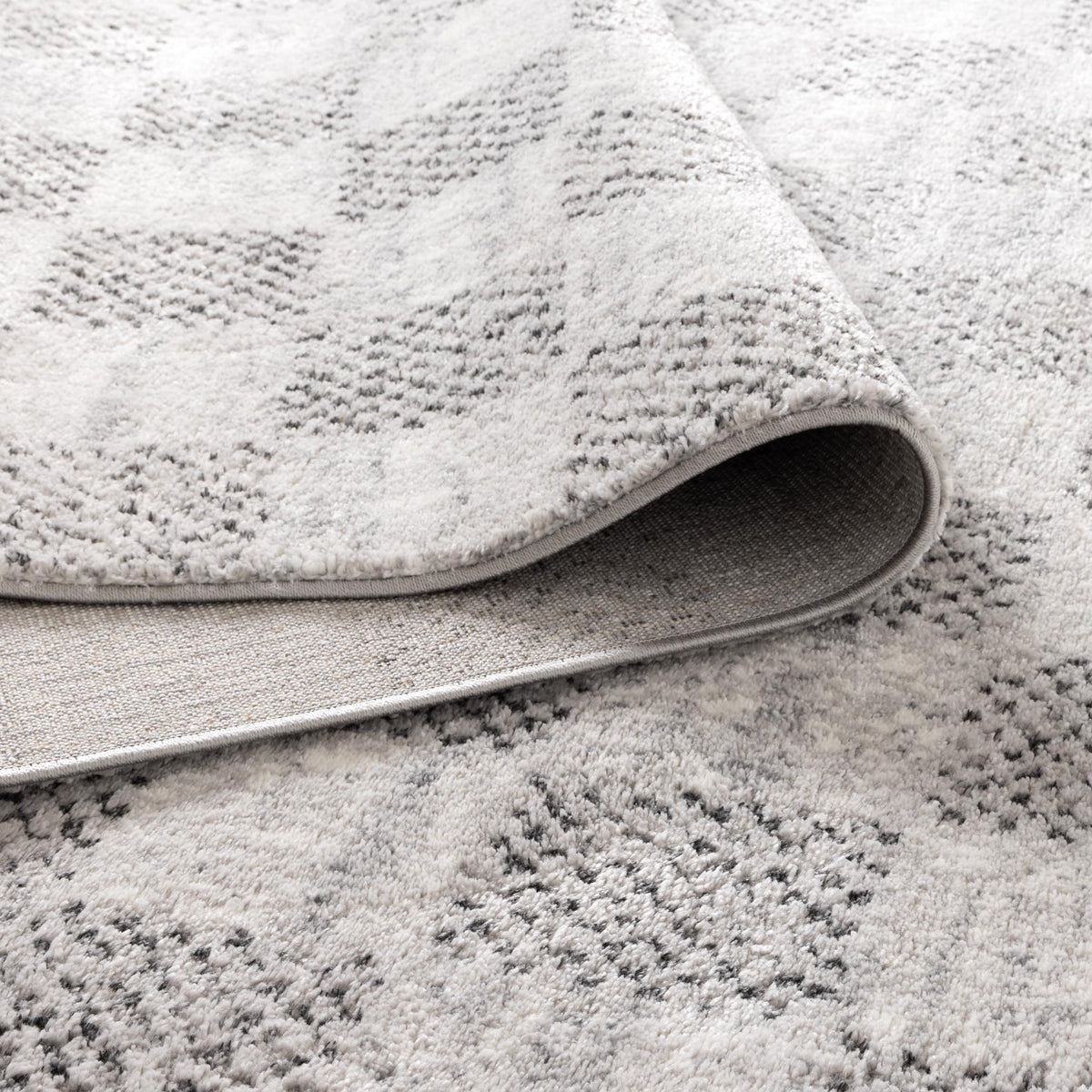 Dorado Grey Checkered Rug - D002 – view 4