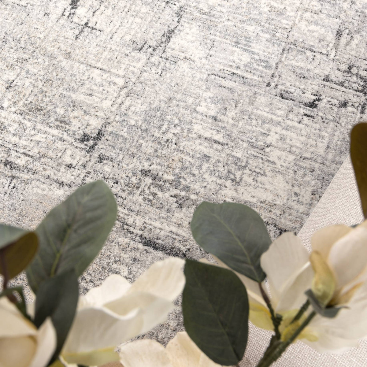 Dorado D003 Grey Distressed Lines Rug – view 5