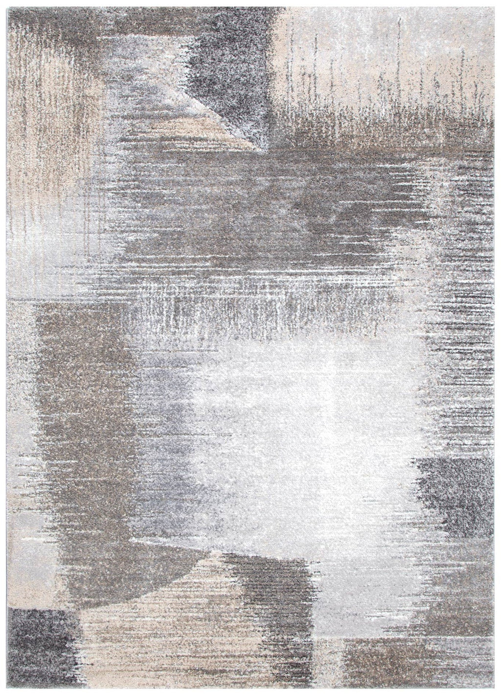 Dorado D005 Grey Beige Faded Abstract Rug – view 2