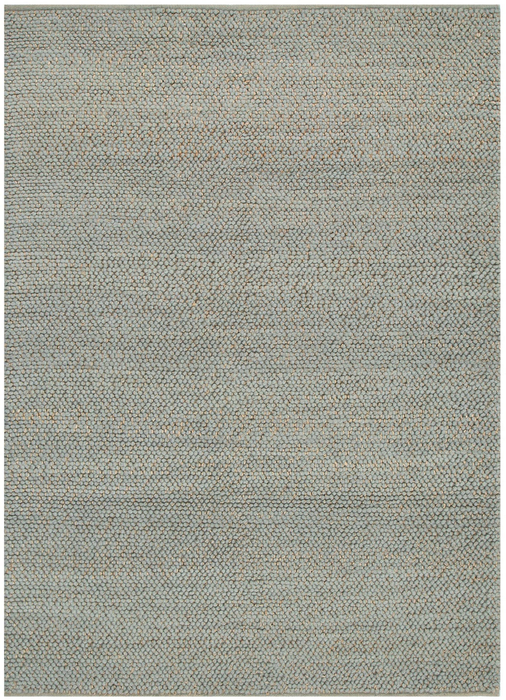 Eco Weave Duck Egg Blue Jute and Wool Rug – view 2