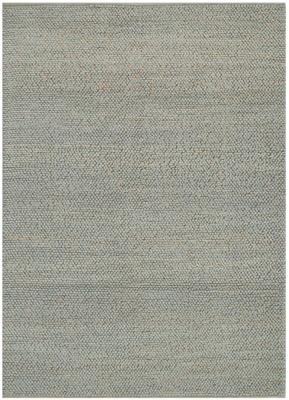 Eco Weave Duck Egg Blue Jute and Wool Rug – view 2