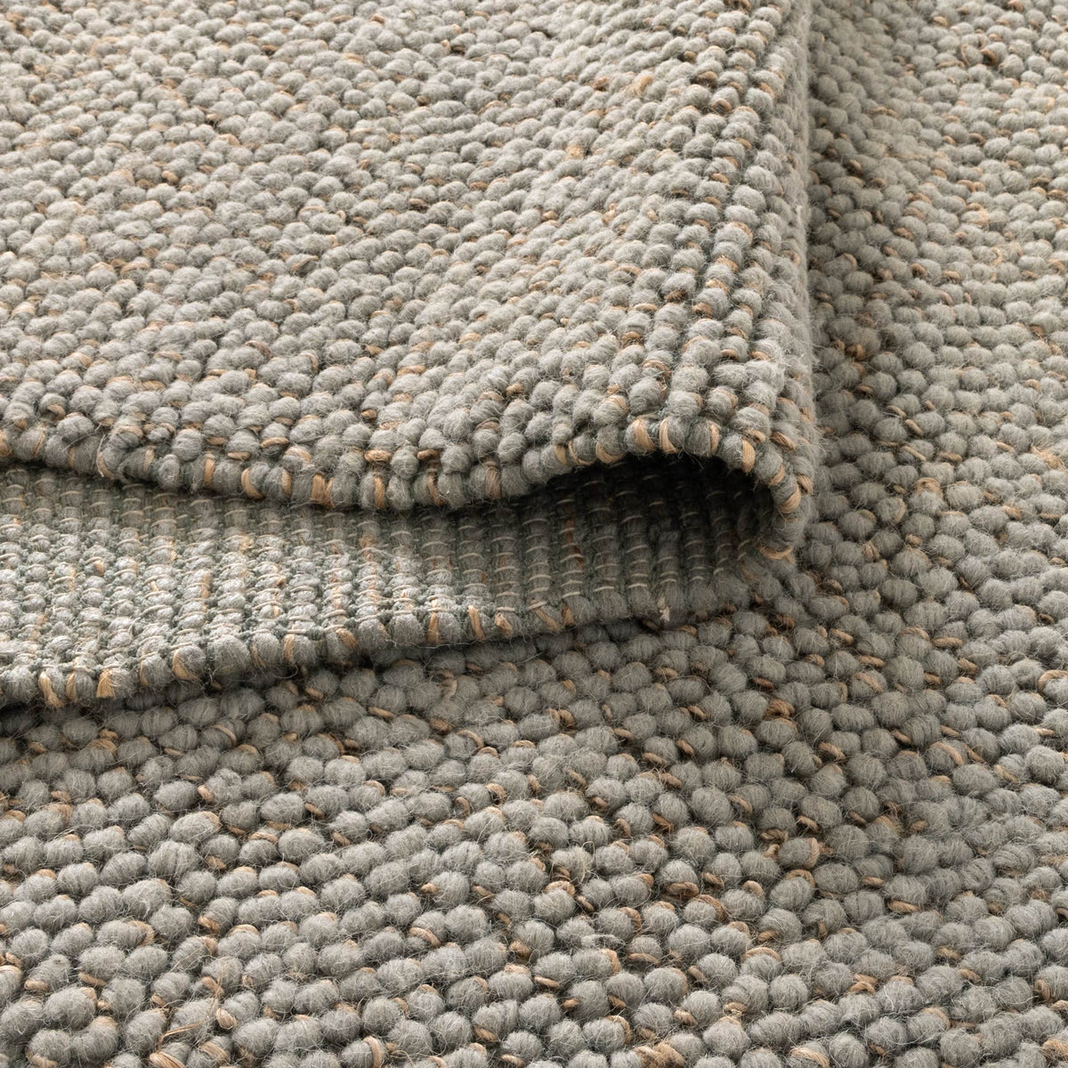 Eco Weave Duck Egg Blue Jute and Wool Rug – view 4