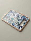 Decorative Serving Tray 24x18cm featuring vibrant Turkish tile design with intricate patterns and colors.