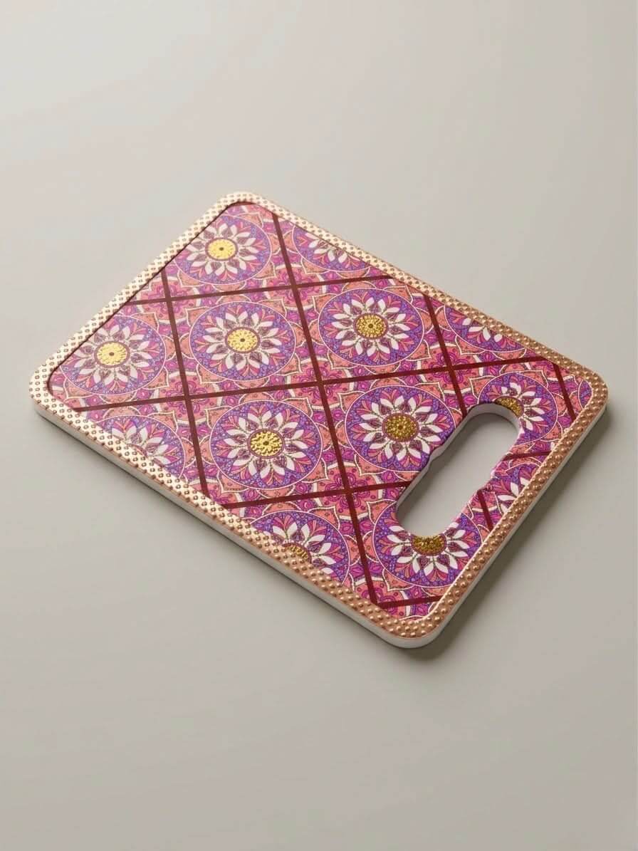 Decorative Serving Tray 24x18cm with vibrant Turkish tile design and intricate patterns,
