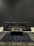 Arabian Majlis (Full Arabic Seat) Navy Diamond