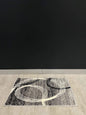 Turkish Doormat Black & Grey Circles    