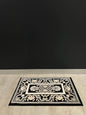 Turkish Doormat Black Traditional    