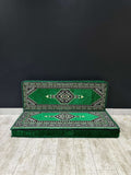 Double Seater Majlis Sofa Green Palace