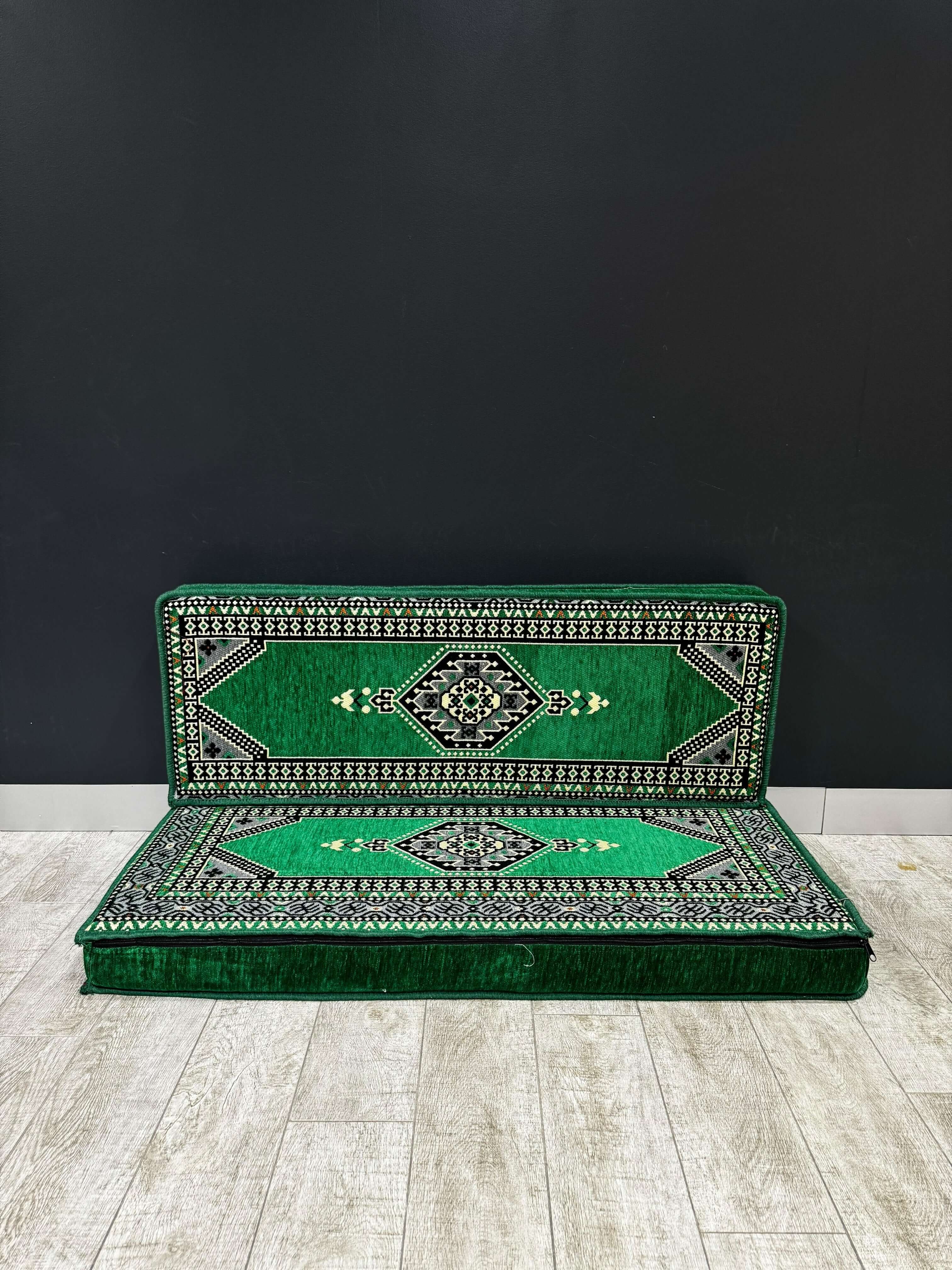 Double Seater Majlis Sofa Green Palace