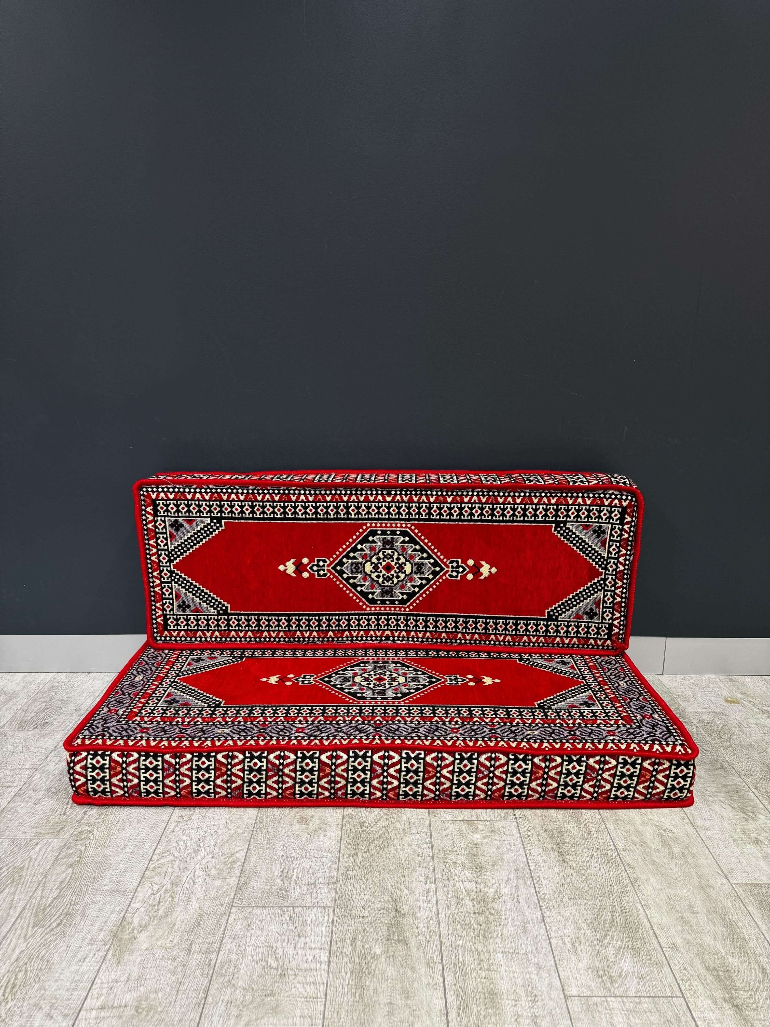 Double Seater Majlis Sofa Red Palace