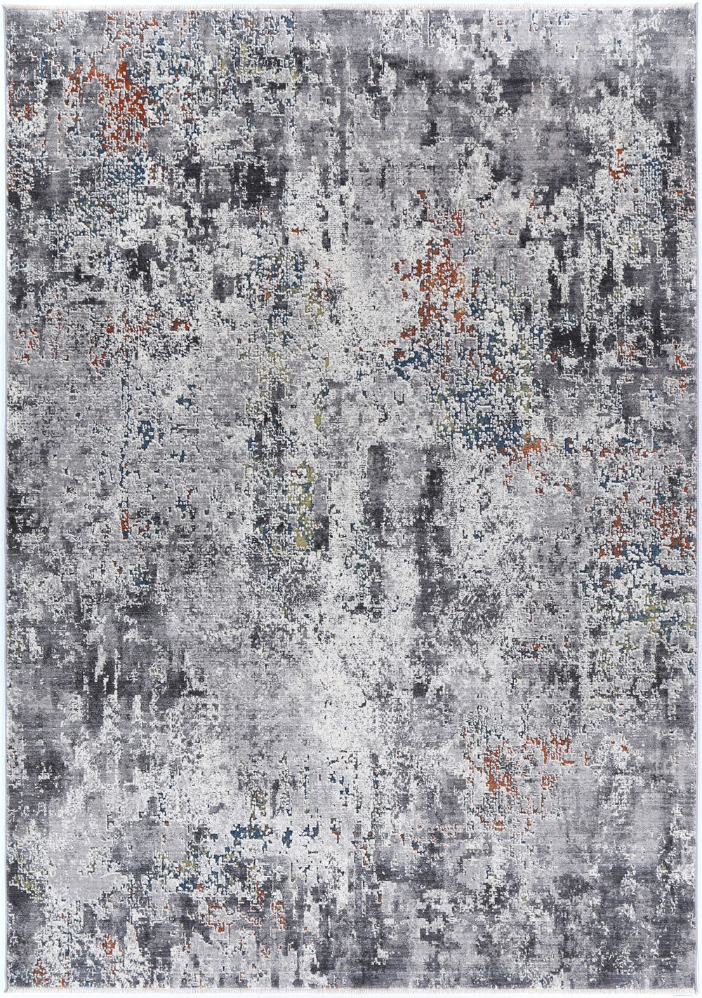 Almeras E0046-110 Grey Multicolour Watercolour Rug – view 2