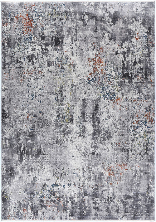 Almeras E0046-110 Grey Multicolour Watercolour Rug – view 2