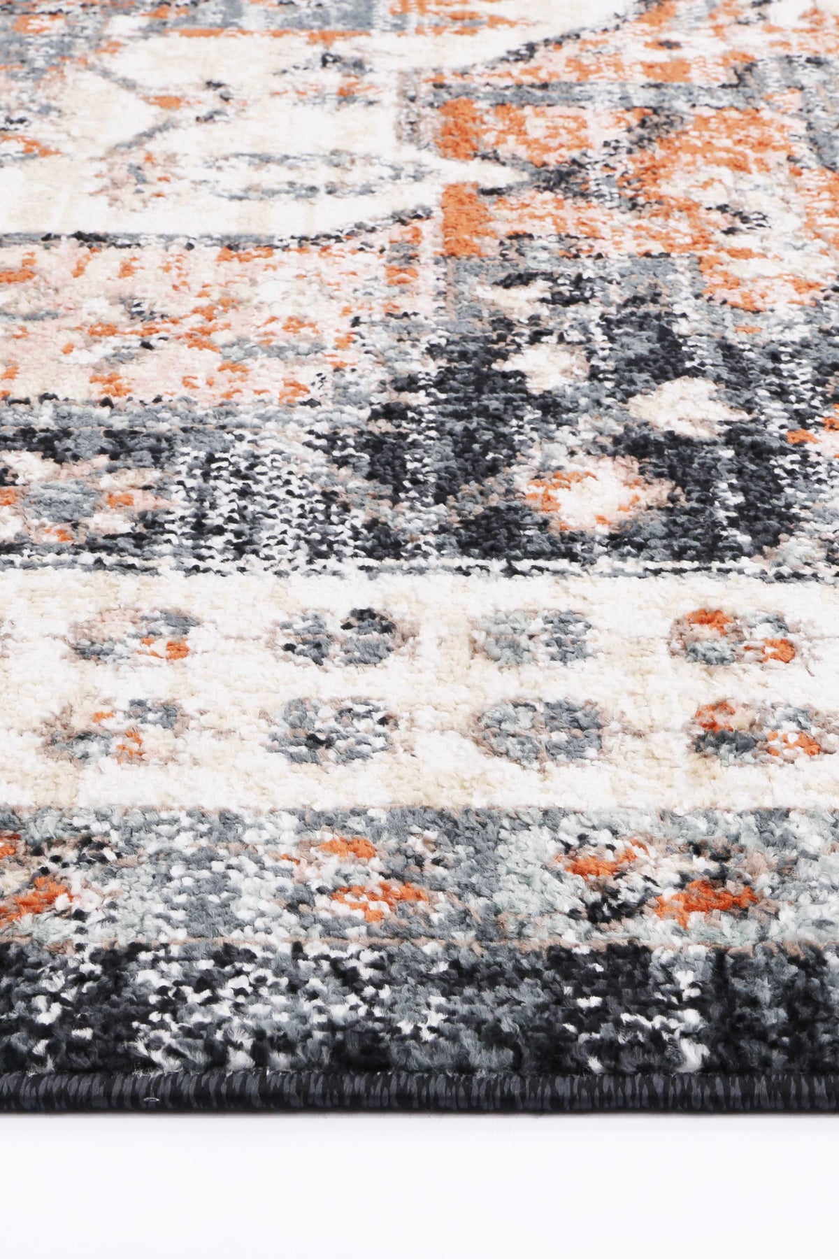 Estate Fair Field Traditional Black Rug - 03CREA – view 2