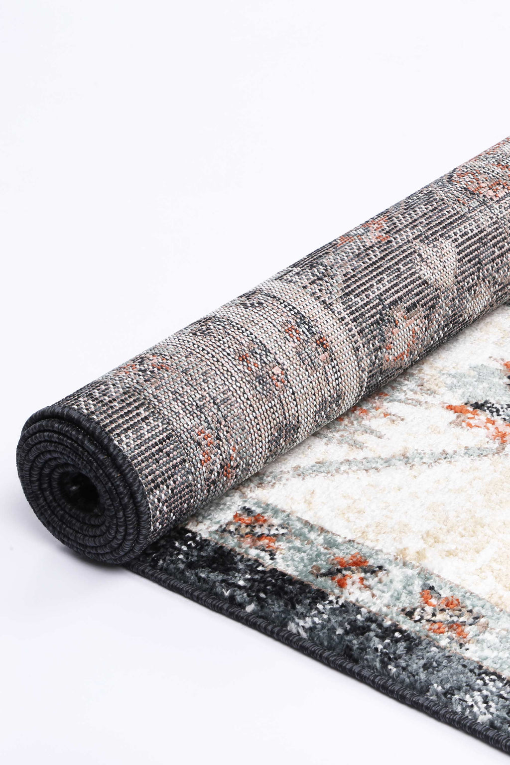 Estate Fair Field Traditional Black Rug - 03CREA – view 3