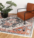Estate Xanadu Traditional Terracotta Rug - 04TERR styled with furniture