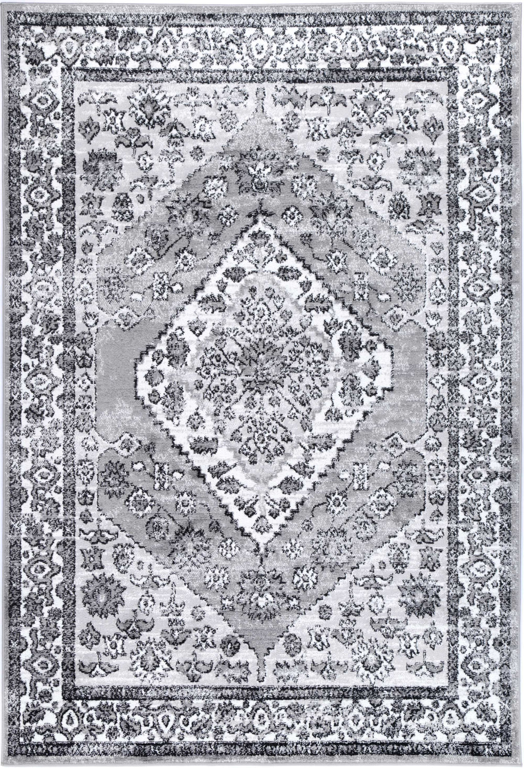 Estate Safra Traditional Grey Rug - 09GREY – view 2