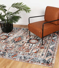Estate Buckingham Traditional Beige Rug - 12BEIG styled with furniture