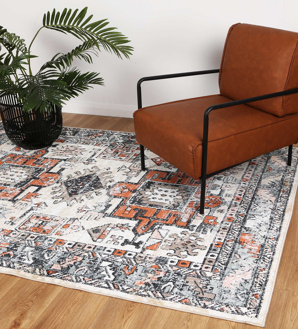 Estate Istana Traditional Cream Rug - 13CREA styled with furniture