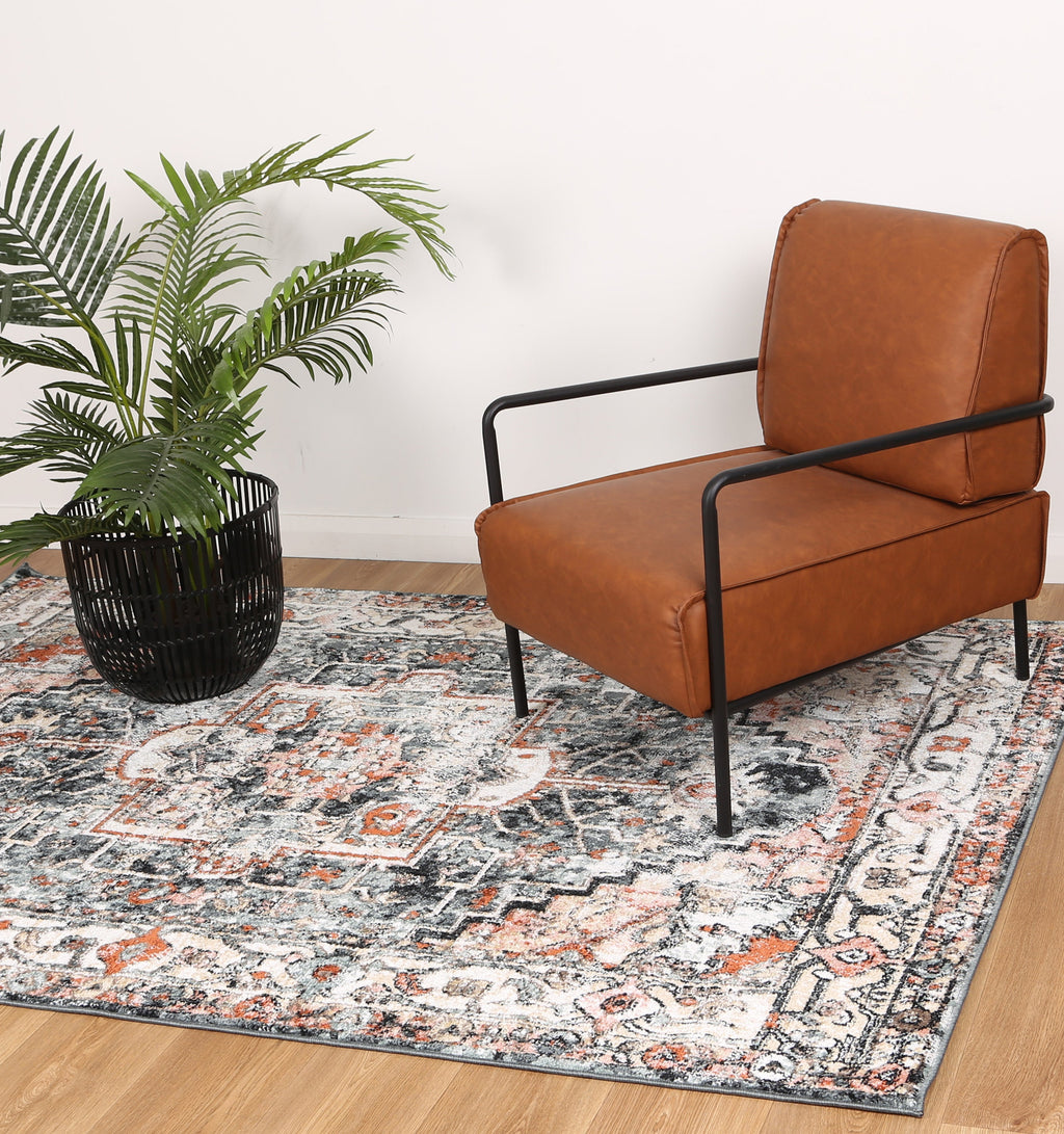 Estate Padaro Lane Traditional Charcoal Rug - 16CHAR styled with furniture
