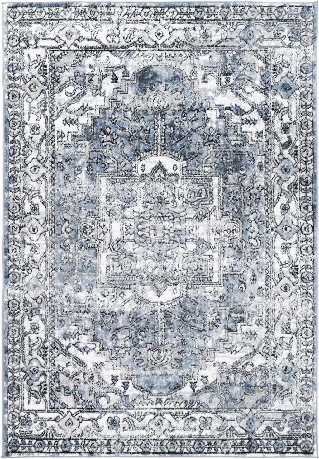 Estate La Palais Traditional Blue Rug - 18BLUE – view 2