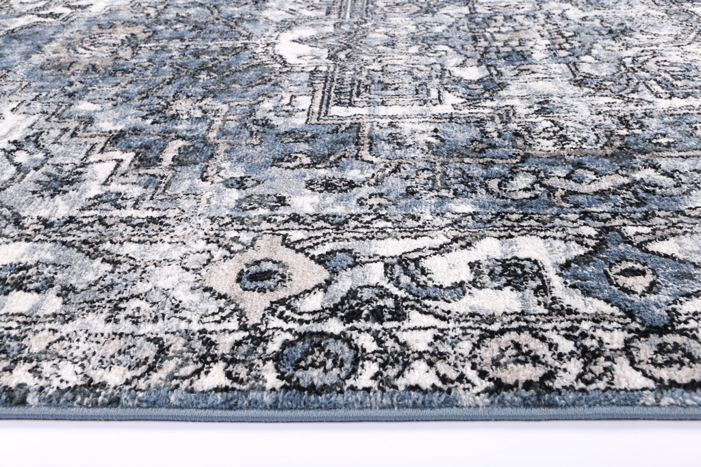 Estate La Palais Traditional Blue Rug - 18BLUE – view 3