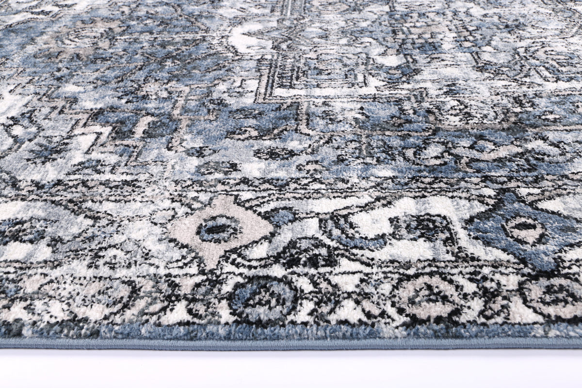 Estate La Palais Traditional Blue Rug - 18BLUE – view 3