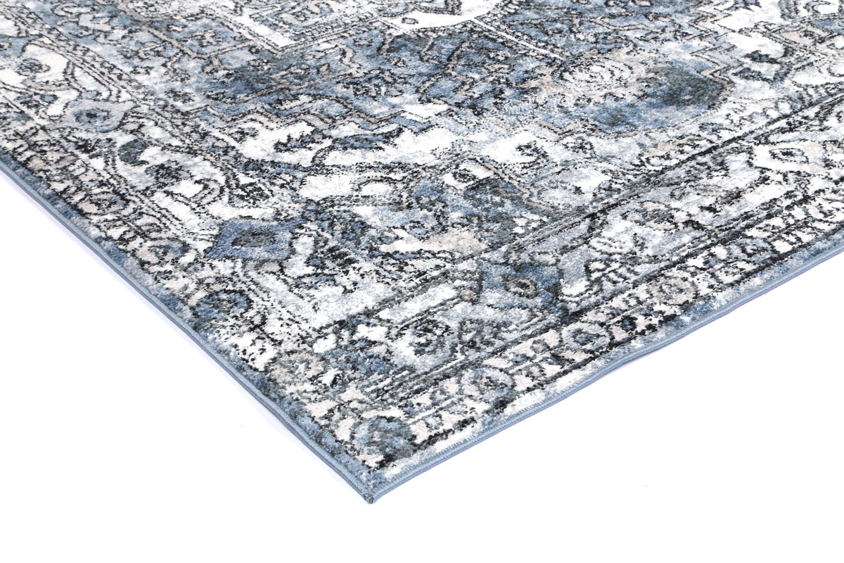 Estate La Palais Traditional Blue Rug - 18BLUE – view 5