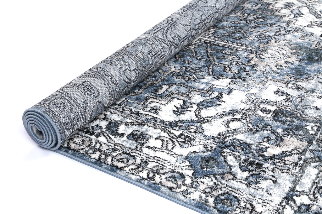 Estate La Palais Traditional Blue Rug - 18BLUE – view 4