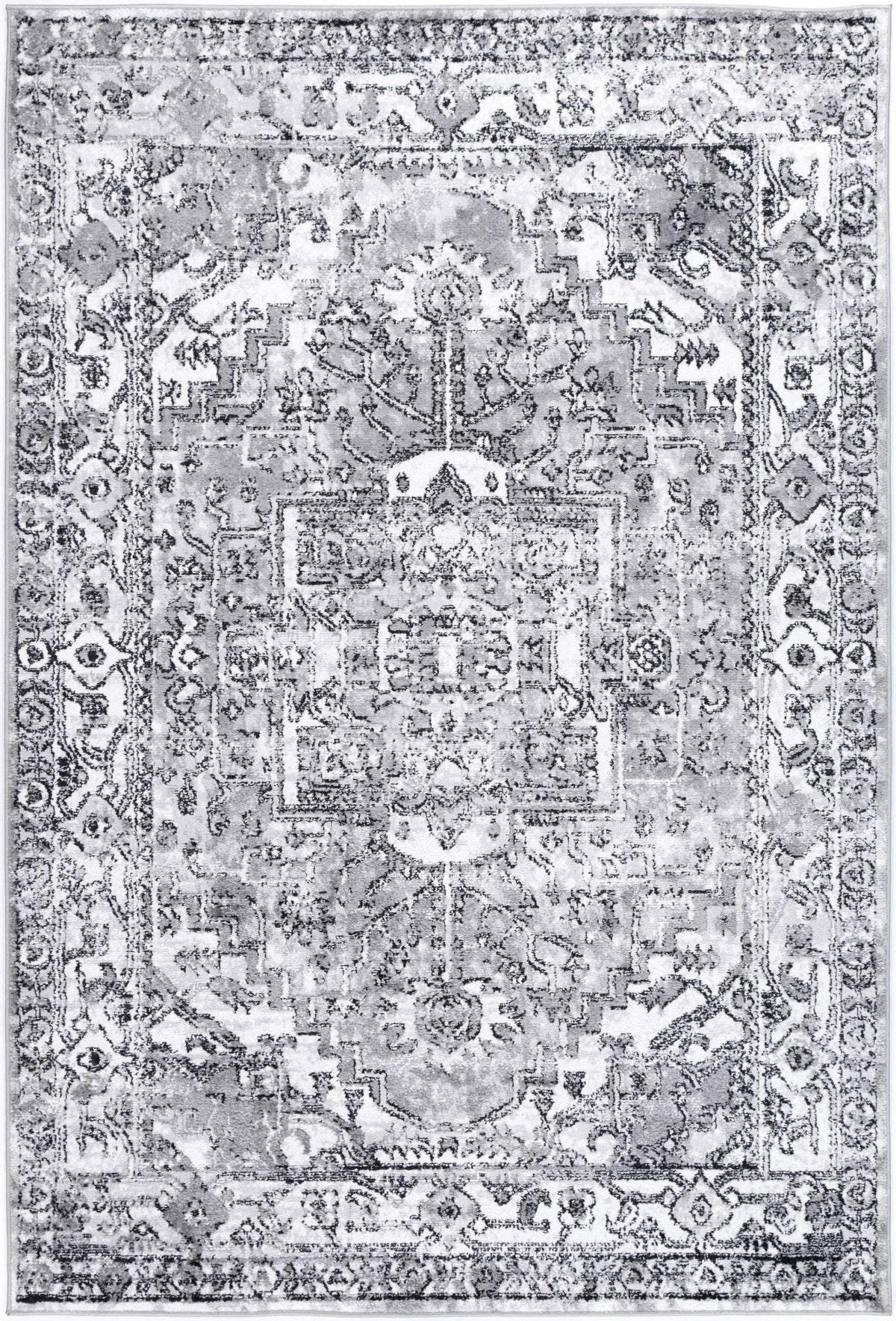Estate Vatuvara Traditional Grey Rug - 19GREY – view 2