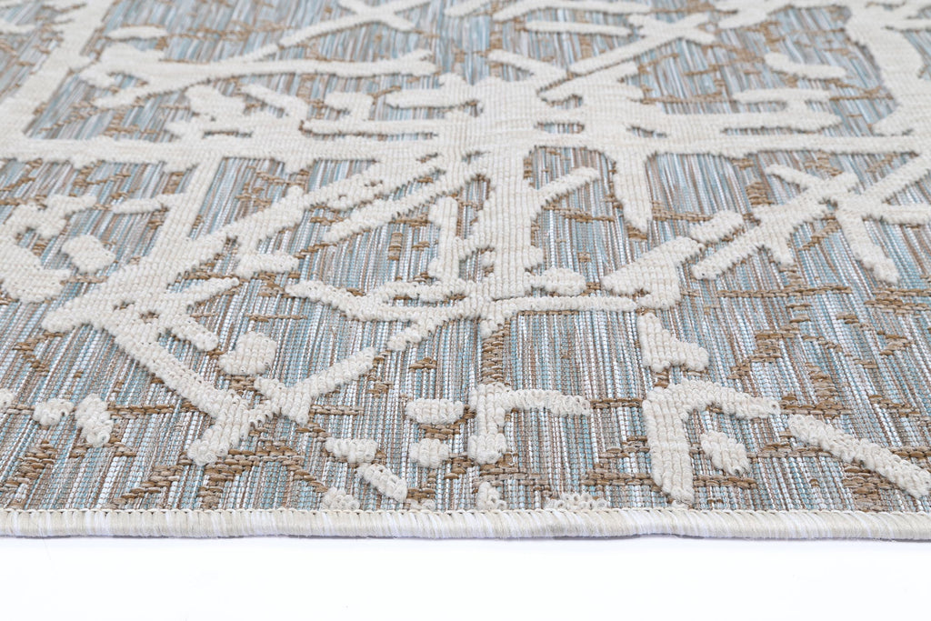 Everest Aqua Abstract Rug - 2096 – view 2
