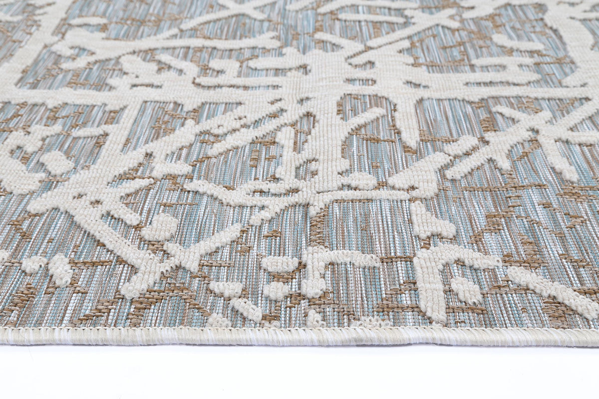 Everest Aqua Abstract Rug - 2096 – view 2