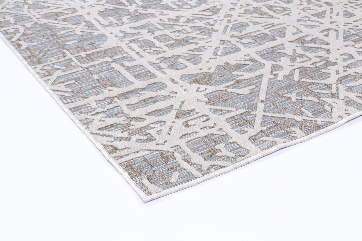 Everest Aqua Abstract Rug - 2096 – view 3