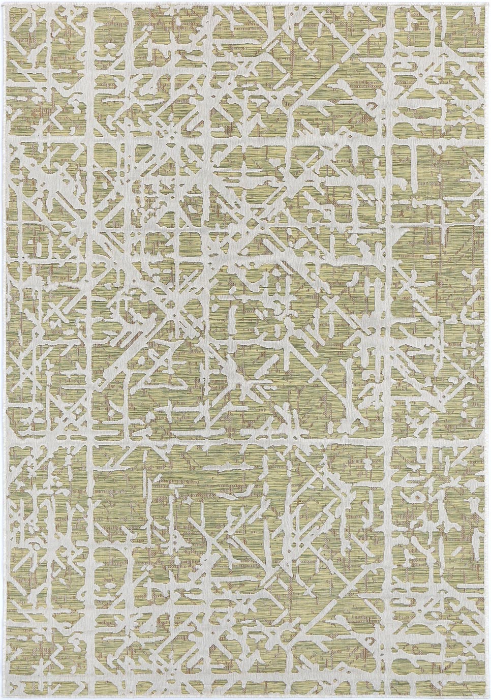 Everest Green Abstract Rug - 2096 full product view