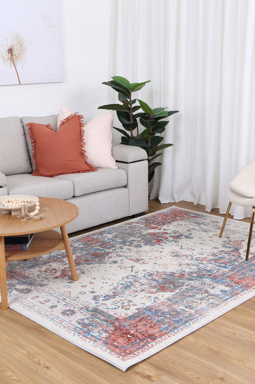 Expressions EX15 Blue Red Oriental Rug – view 7