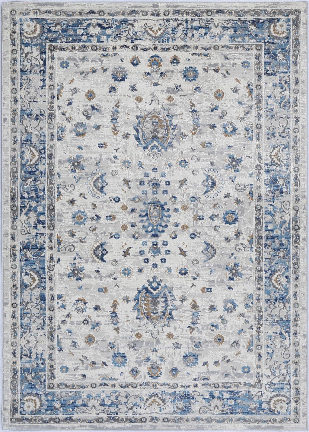 Expressions EX17 Blue Oriental Rug – view 1