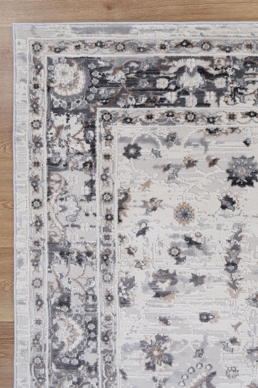 Expressions EX18 Grey Oriental Rug – view 3