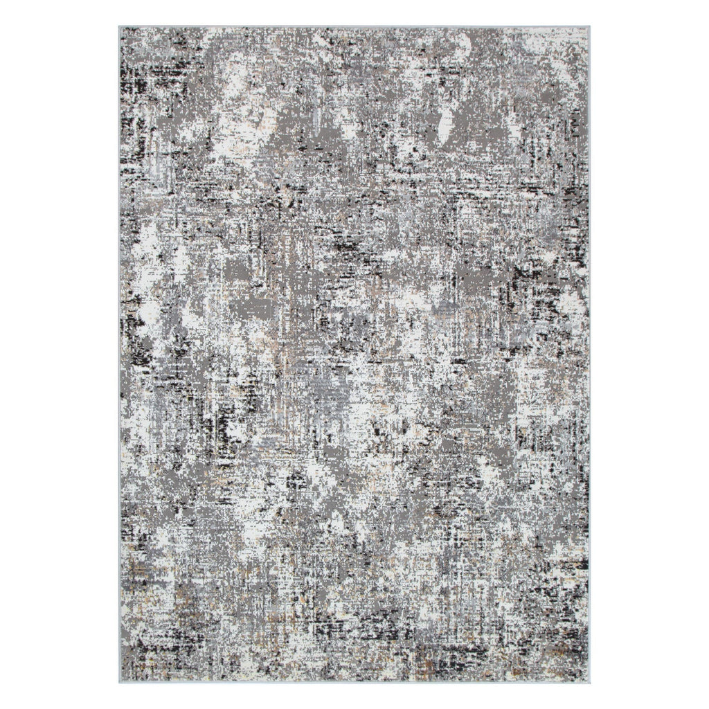 Expressions EX01 Grey Abstract Rug – view 2