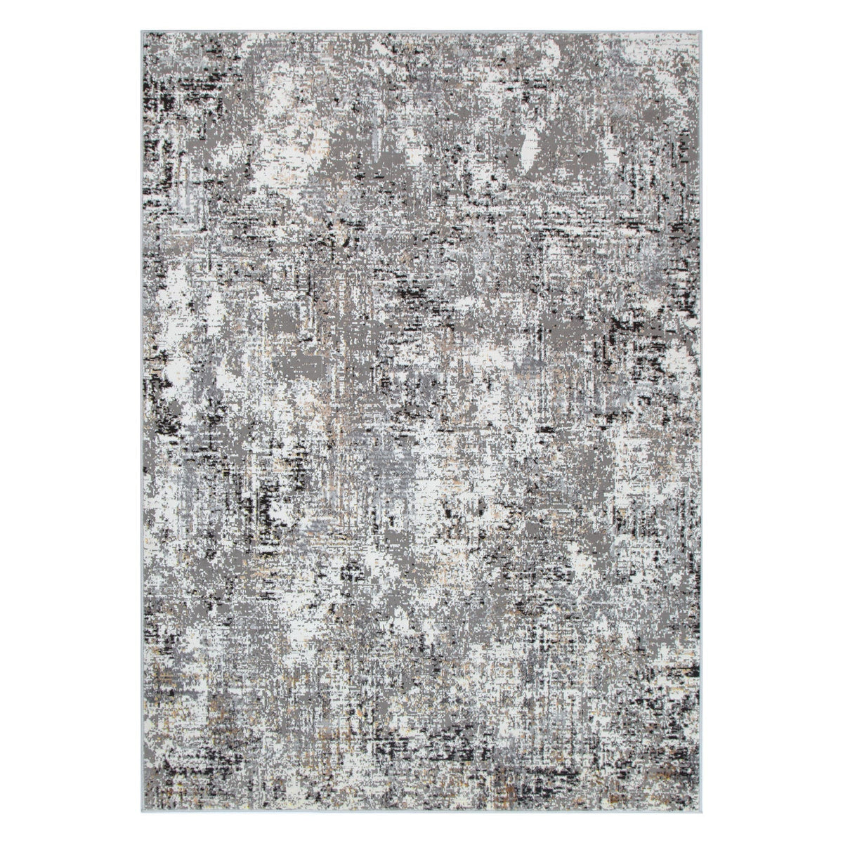 Expressions EX01 Grey Abstract Rug – view 2