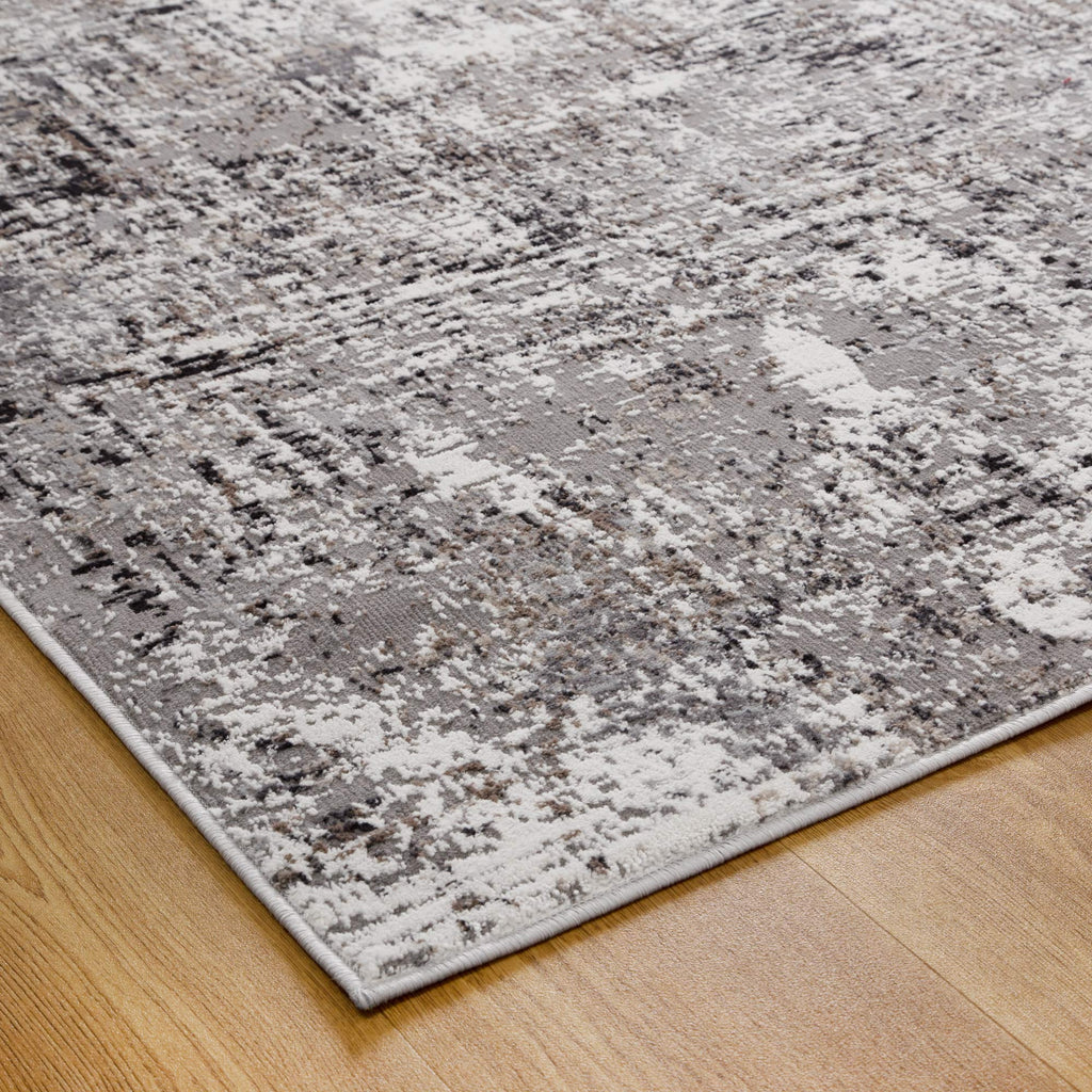 Expressions EX01 Grey Abstract Rug – view 4