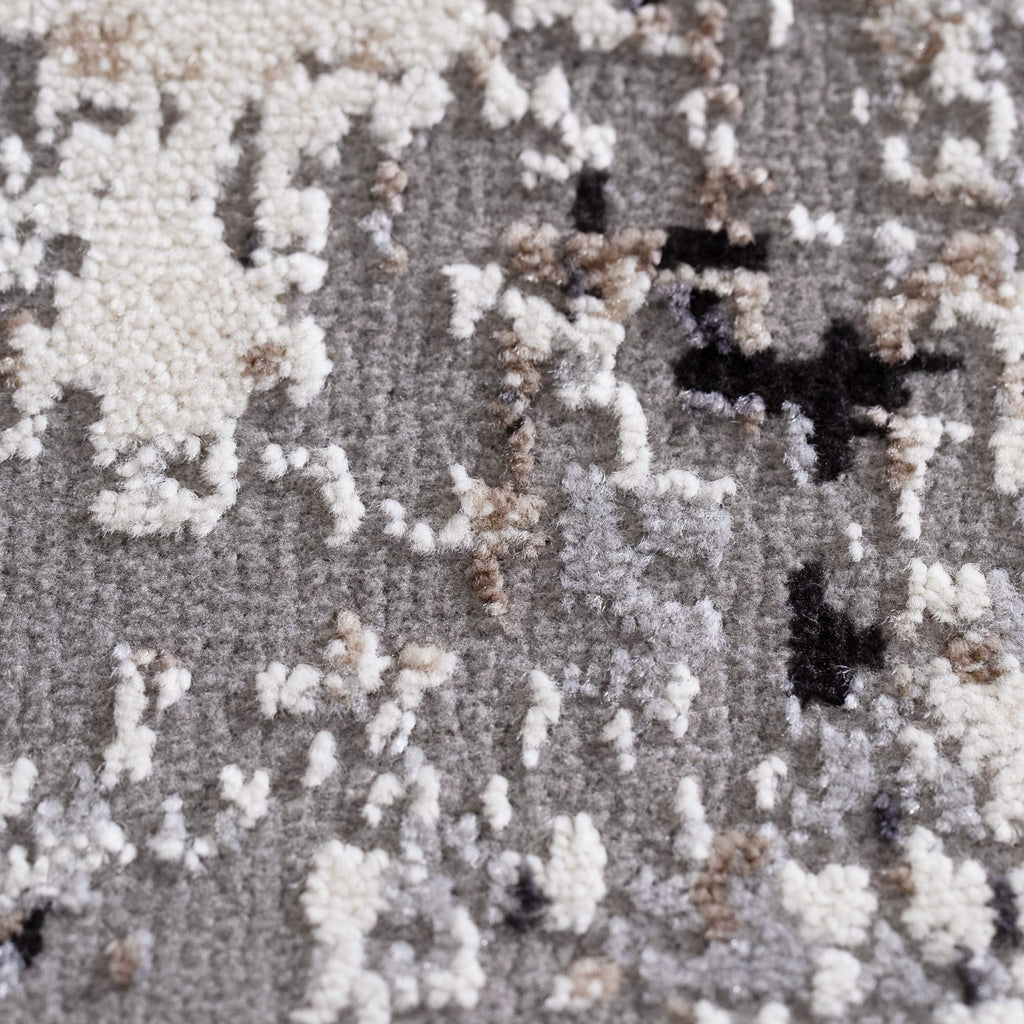 Expressions EX01 Grey Abstract Rug – view 3