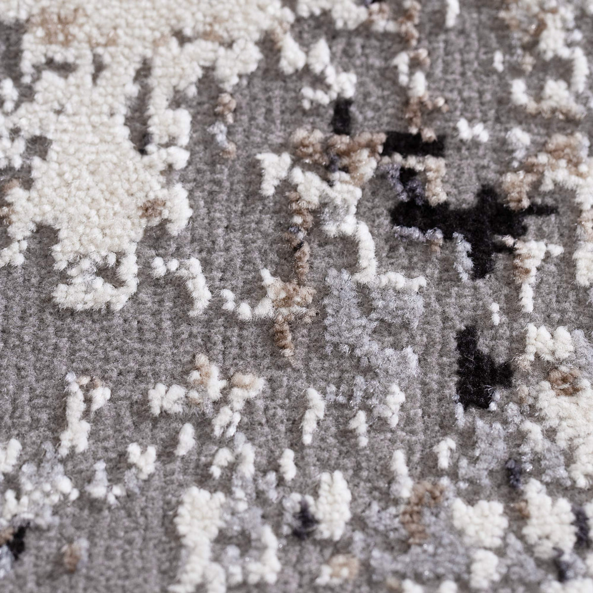 Expressions EX01 Grey Abstract Rug – view 3