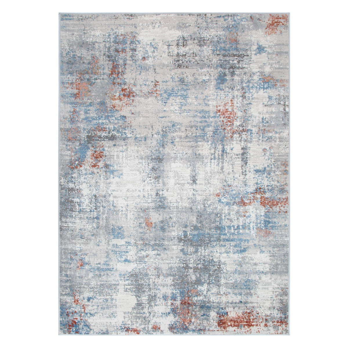 Expressions EX02 Grey Multi Abstract Rug – view 2